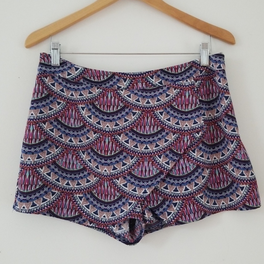 Pink Republic Aztec Tribal Print Scorts